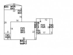 88 Day St, Newton MA  02466-2916 floor plan