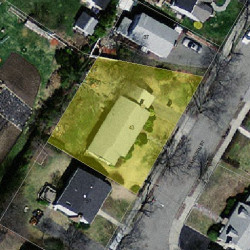 43 Dearborn St, Newton MA  02465-1533 aerial view