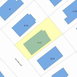 20 Colonial Ave, Newton MA  02460-1215 plot plan