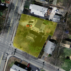 87 Derby St, Newton MA  02465-1654 aerial view