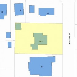 31 Morseland Ave, Newton MA 02459-1151 plot plan