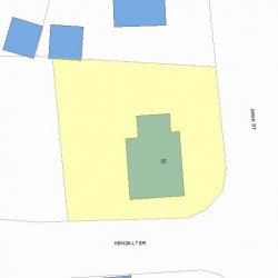 85 Park St, Newton MA 02458-2025 plot plan