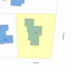 989 Centre St, Newton MA  02459-1267 plot plan