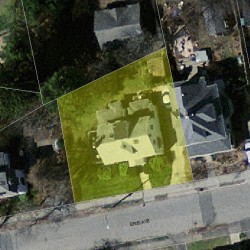 99 Erie Ave, Newton MA  02461-1515 aerial view