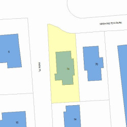 74 Washington Park, Newton MA 02460-1920 plot plan