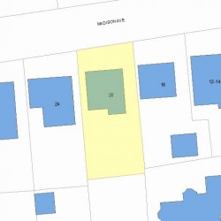 20 Madison Ave, Newton MA  02460-1905 plot plan
