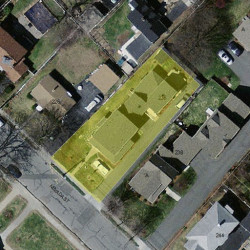 236 Nevada St, Newton MA 02460-1258 aerial view