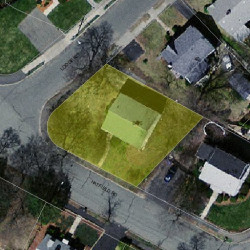 8 Hatfield Rd, Newton MA  02465-1213 aerial view