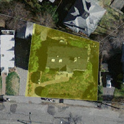 33 Nonantum St, Newton MA  02458-2433 aerial view