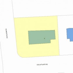 4 Cochituate Rd, Newton MA 02461-1404 plot plan