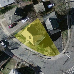 42 Capital St, Newton MA 02458-1302 aerial view