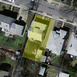22 Dana Rd, Newton MA 02465-1118 aerial view