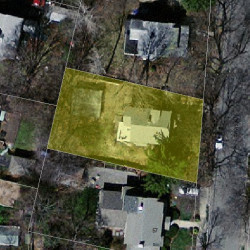 51 Davis Ave, Newton MA 02465-1925 aerial view