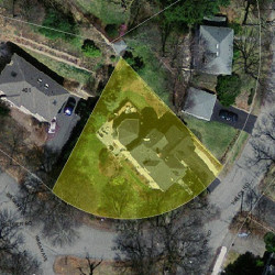 81 Varick Rd, Newton MA  02468-1320 aerial view