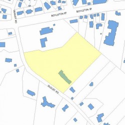 100 Dudley Rd, Newton MA 02459-2827 plot plan