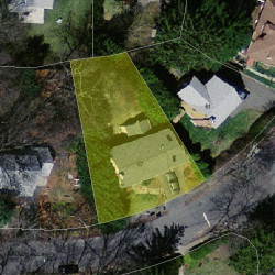 67 Walnut Hill Rd, Newton MA  02459-2666 aerial view