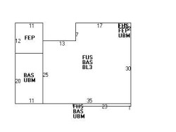 605 Walnut St, Newton MA 02460-2466 floor plan
