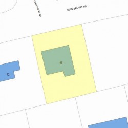 66 Cumberland Rd, Newton MA 02465-1840 plot plan