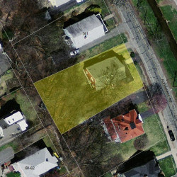 347 Albemarle Rd, Newton MA  02460-1358 aerial view