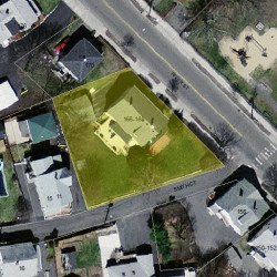 168 River St, Newton MA  02465-1430 aerial view