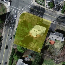 308 Homer St, Newton MA 02459-1414 aerial view