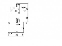 248 Cherry St, Newton MA  02465-1605 floor plan