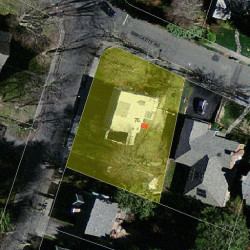 76 Park Ave, Newton MA 02458-2629 aerial view