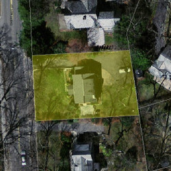 490 Chestnut St, Newton MA  02468-1224 aerial view