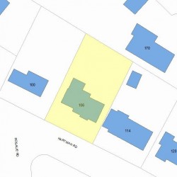 106 Hartman Rd, Newton MA 02459-2854 plot plan