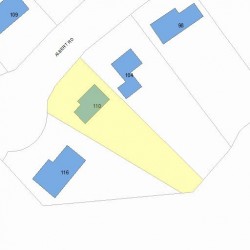 110 Albert Rd, Newton MA 02466-1303 plot plan