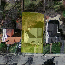 101 Parker Ave, Newton MA  02461-1814 aerial view