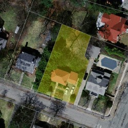 45 Pine Ridge Rd, Newton MA  02468-1616 aerial view