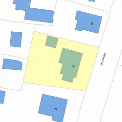 78 Dalton Rd, Newton MA 02459-1937 plot plan