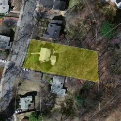 23 Garland Rd, Newton MA  02459-1740 aerial view