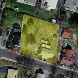 61 Cherry Pl, Newton MA 02465-1505 aerial view