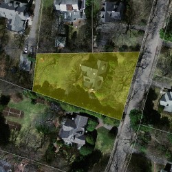 19 Exeter St, Newton MA 02465-2620 aerial view