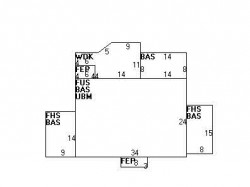 14 Halcyon Rd, Newton MA 02459-2432 floor plan