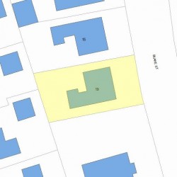 19 Blake St, Newton MA  02460-2005 plot plan