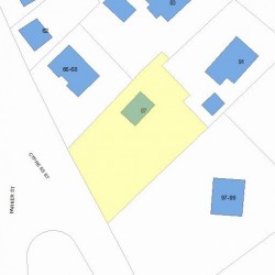 87 Herrick Rd, Newton MA 02459-2217 plot plan