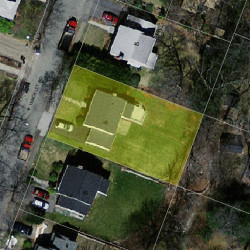 46 Hinckley Rd, Newton MA 02468-1724 aerial view