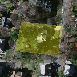 121 Claremont St, Newton MA 02458-1927 aerial view