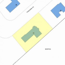 83 Peregrine Rd, Newton MA 02459-3443 plot plan