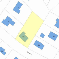 912 Dedham St, Newton MA 02459-3422 plot plan