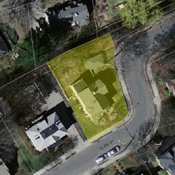 31 Clyde St, Newton MA  02460-2208 aerial view