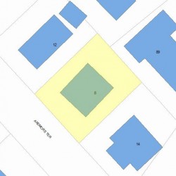 8 Ardmore Ter, Newton MA 02465-2310 plot plan