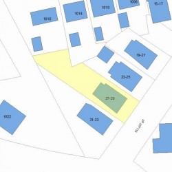 27 Elliot St, Newton MA  02461-1604 plot plan