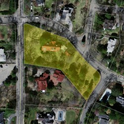 221 Prince St, Newton MA 02465-2919 aerial view