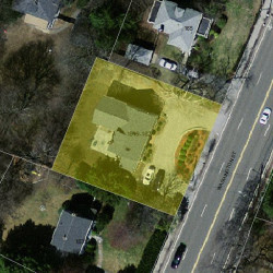 1819 Washington St, Newton MA  02466-3016 aerial view