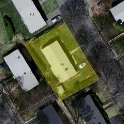 104 Harding St, Newton MA 02465-1337 aerial view