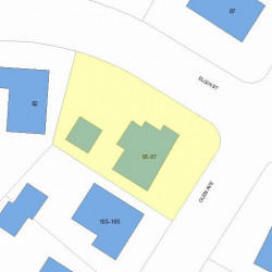 95 Glen Ave, Newton MA 02459-2050 plot plan